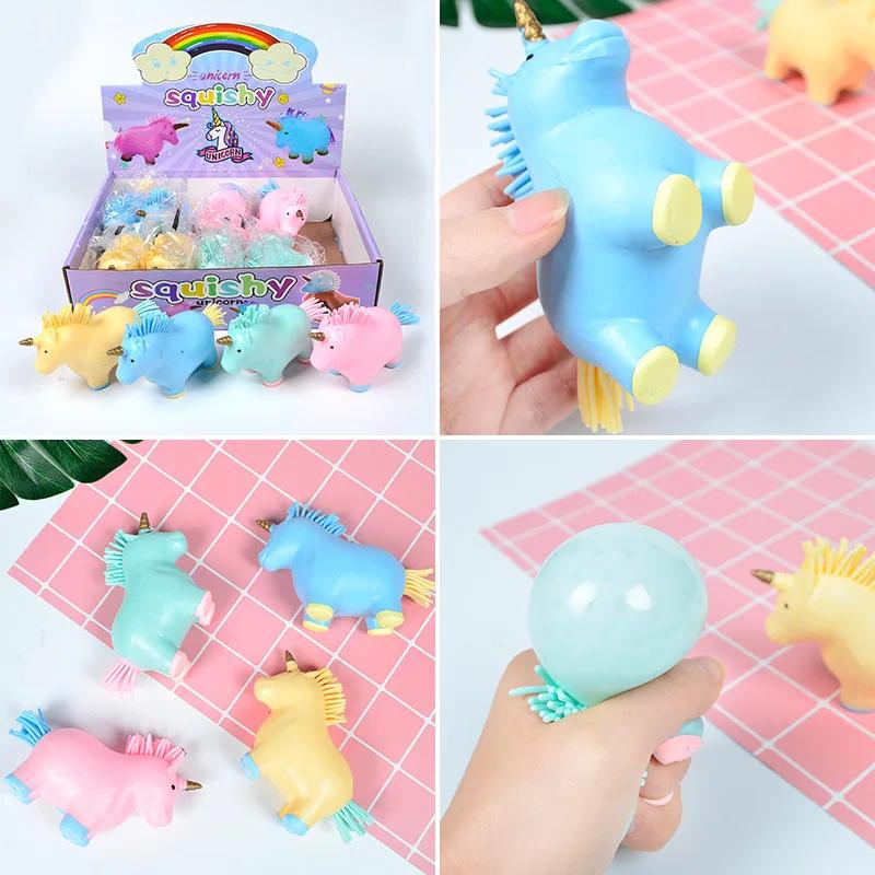 Leuchtender Einhorn Stressball Spielzeug Knetspielzeug Stressabbau Fidget Squishy Kawaii Stressball Für Erwachsenen Kind Stressabbau Spielzeug