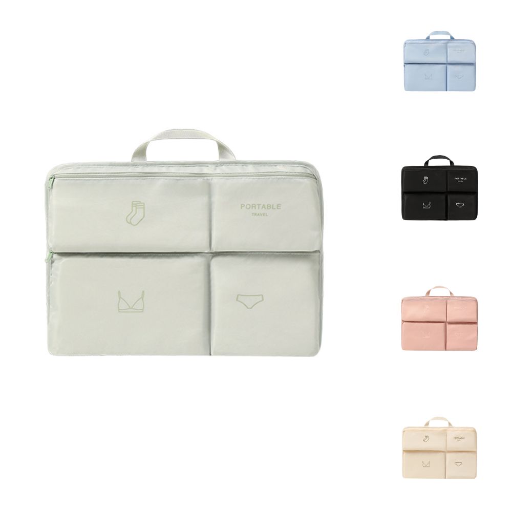 Lightweight Clothes Storage Bag Foldable Divided Storage Bag  Dorm Room Organization