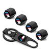 -Car Styling Keychain Key Ring with Auto Tire Valve Caps For BMW M Performance F15 E46 E70 E71 E91 E92 E93 F20 F15 F13 M3 E34 X5 EJ3