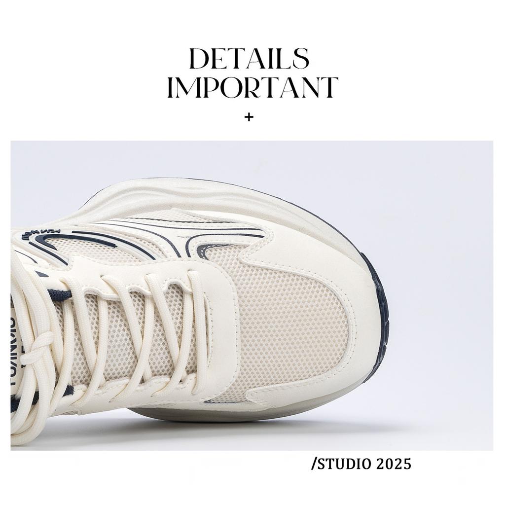 Global Trend Versatile Dad Shoes ZHQ1255 Summer Casual Platform Running Men's Shoes Mesh Breathable Sneakers