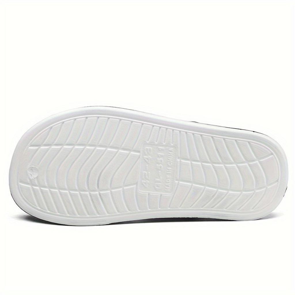 Men's Summer Breathable Non-slip Beach Shoes - Geometric Pattern EVA Indoor/Outdoor Sandals