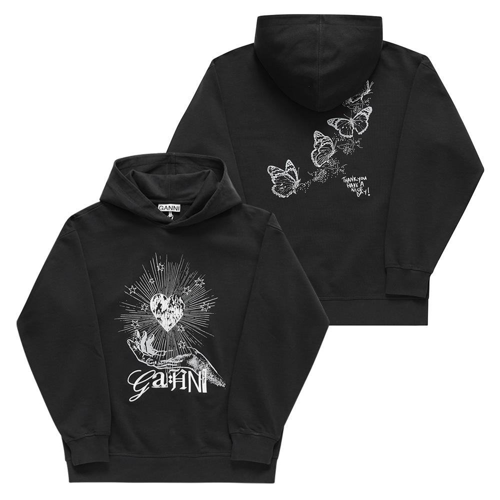 

Ganni T4082 252 ISoli Heart Logo Print Women S Hoodie T4082 252 (XXS/XS)