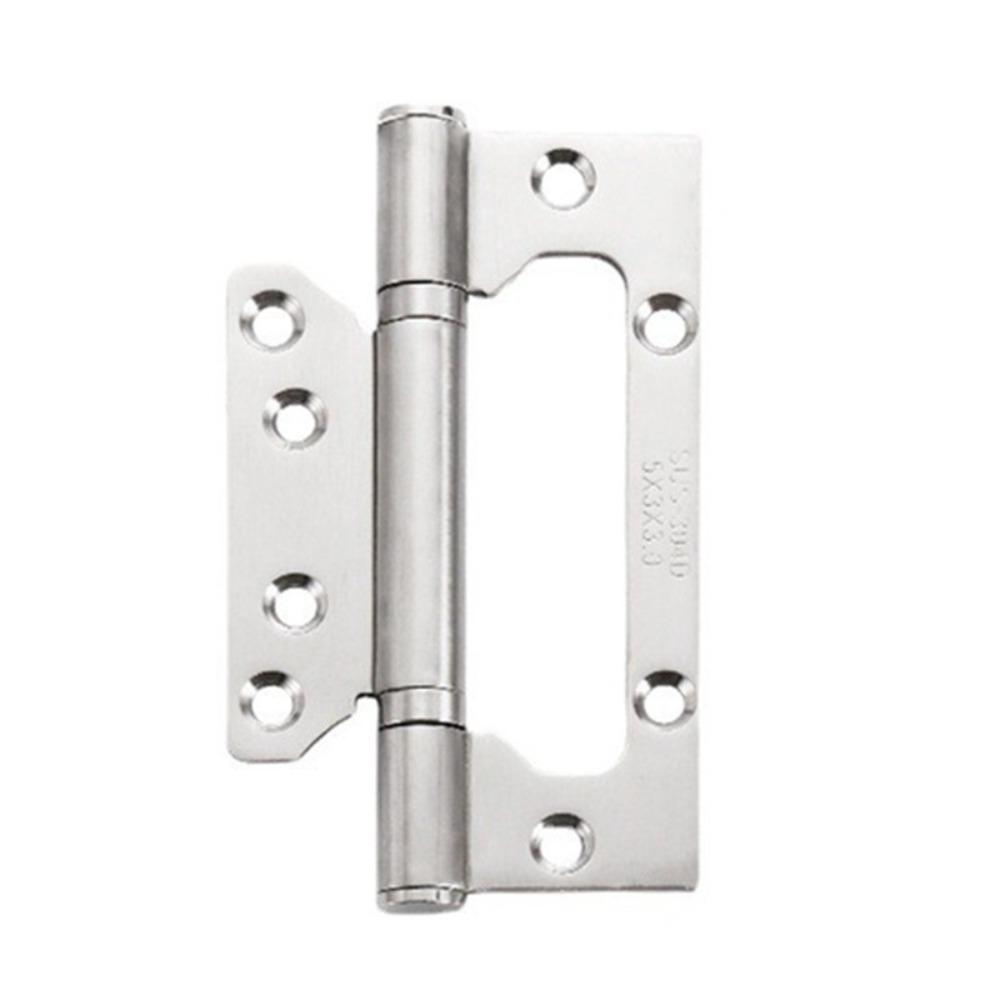 Useful 304 Stainless Steel Stainless Steel Hinge Small 4 Inches Flush Door Hinges Flat Solid Door Hardware Cabinet Doors