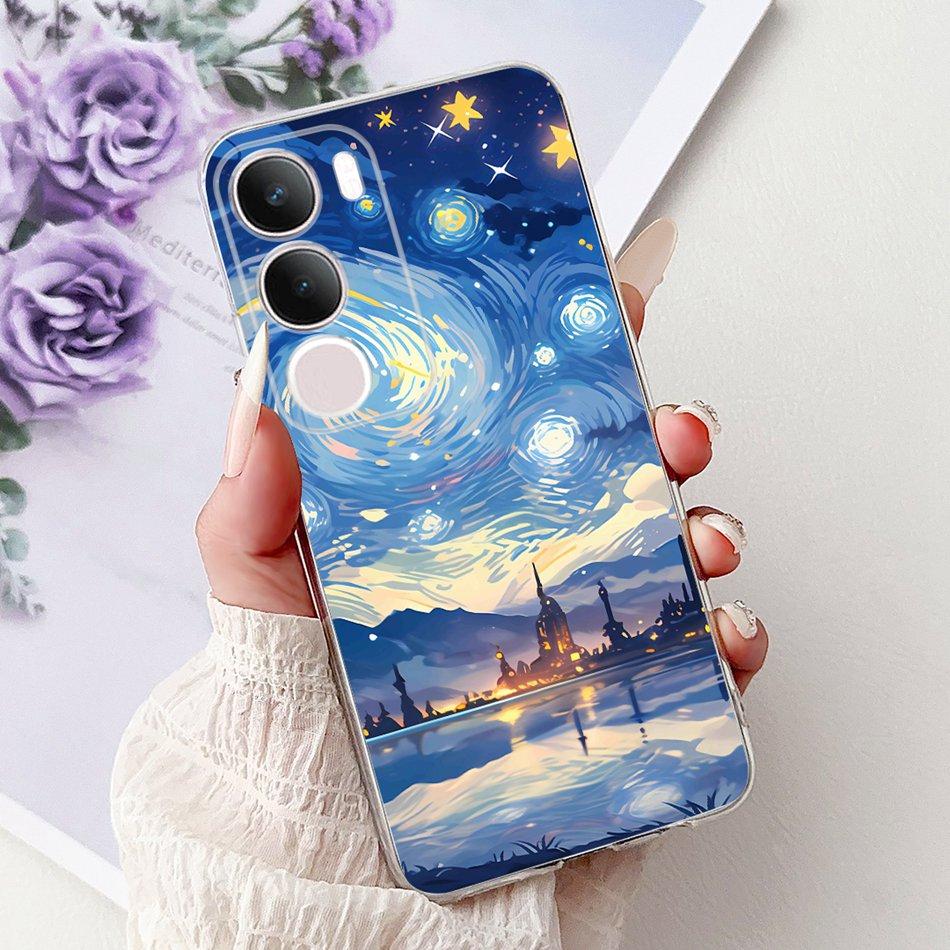 For Vivo Y19S V2419 Cool Dragon Tiger Painting Phone Case For Vivo Y19s Y 19S 4G Soft Silicone TPU Cases