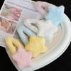 Furry Cute Plush Star Y2K-Style Mini Star Hairpin Sweet Handmade Pins Hairpin Accessories for Women Girls Lolita