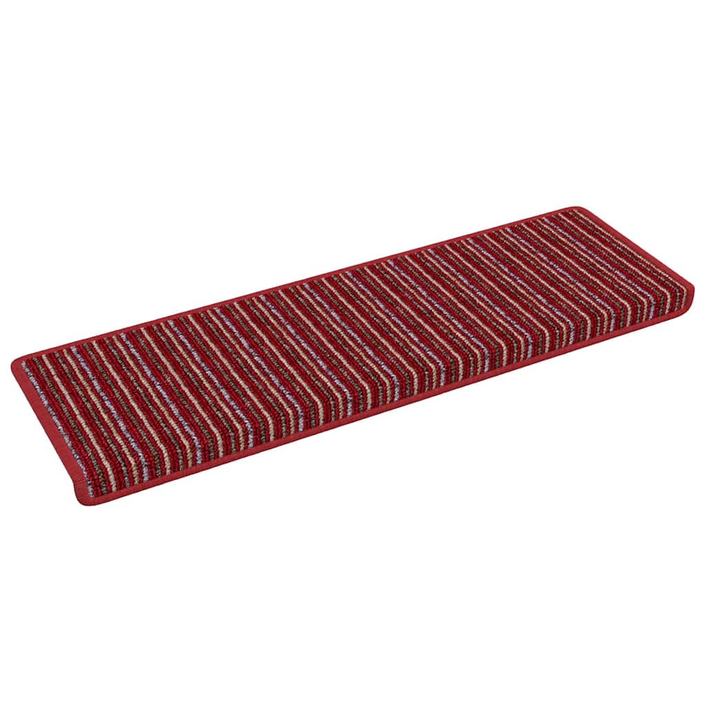 Self Adhesive Stair Protectors 15 pcs Red 65 x 21 x 4 cm