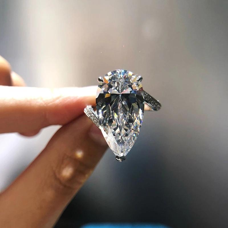 Bagues de mariage en zircone cubique pour femmes, goutte d'eau élégante, cristal CZ, accessoires simples et élégants, bijoux de déclaration de qualité supérieure, nouvelle collection