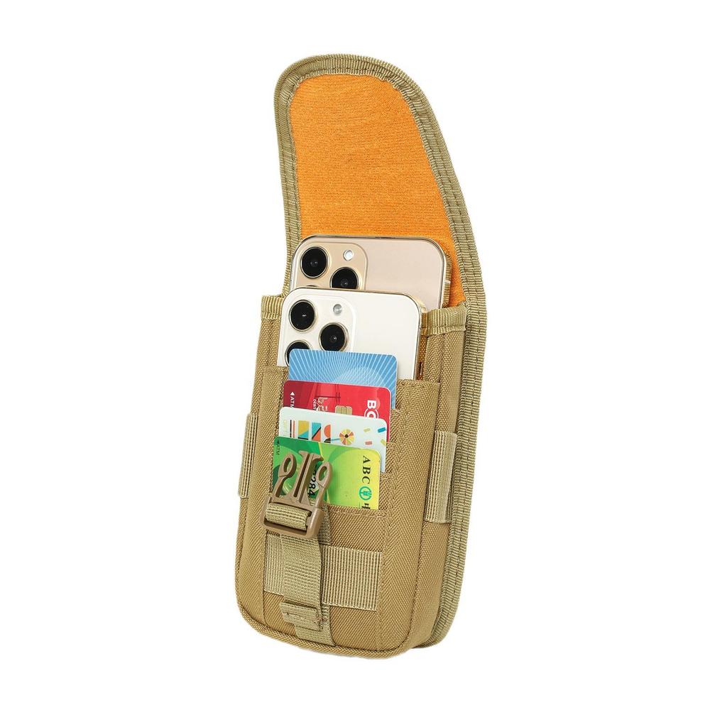 Men's Multifunctional Sports Running Belt: Double-Layer Molle Phone & Power Bank Waist Bag