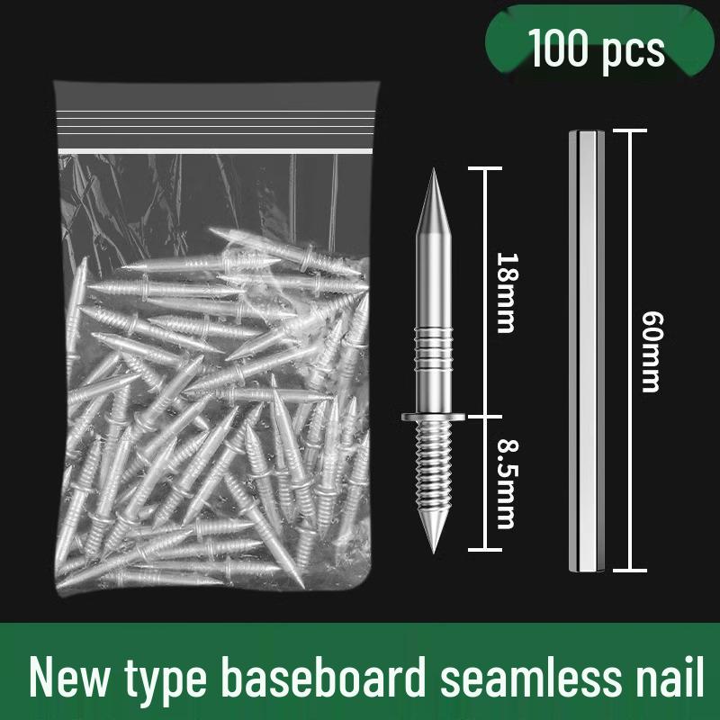 

Эксклюзив для новичков: Плинтус из массива дерева Бесшовный Двусторонний Высокопрочный Гвоздь-бычий рог