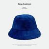 Imitation Rabbit Fur Big Head Circumference Bucket Hat Autumn and Winter Plush Versatile Show Small Face Warm Thickened Fashion Basin Hat