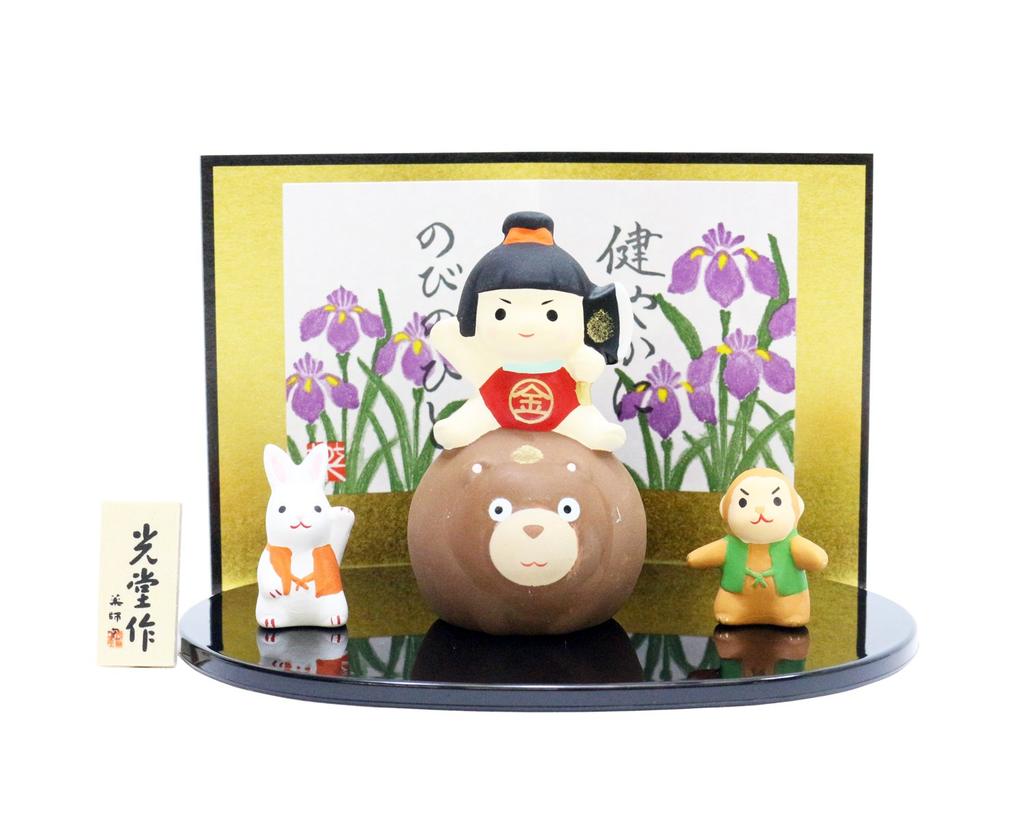 Yakushi Kiln May Doll, Boys' Festival, Kintaro Ornament
