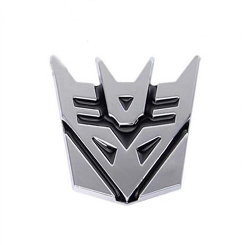 Transformers 3D Car Stickers Decepticon emblem Tail Badge Emblem Decal Cool Autobots Logo Car Styling Car Accessories