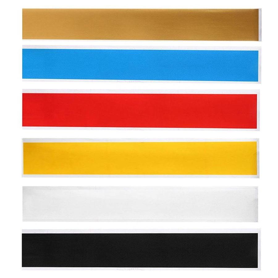 6"x60" Glossy Blue Reflective Vinyl Decal Strip Sun Visors Window Visor Decor