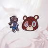 Cartoon Animal Trendy Alloy Brooch Charming Brown Bear Pin Unique Fashion Accessory For Men And Women