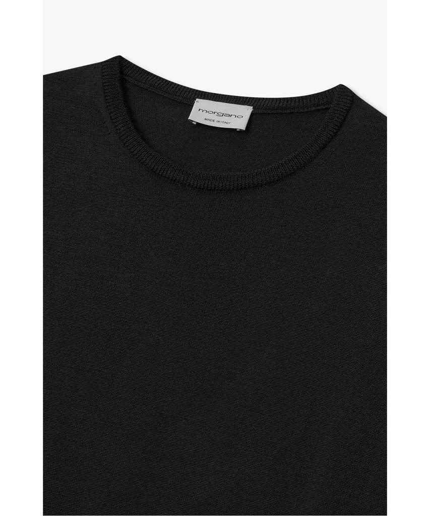 MAN ON THE BOON [Morgano] Crewneck Sweater_Black 4715313913