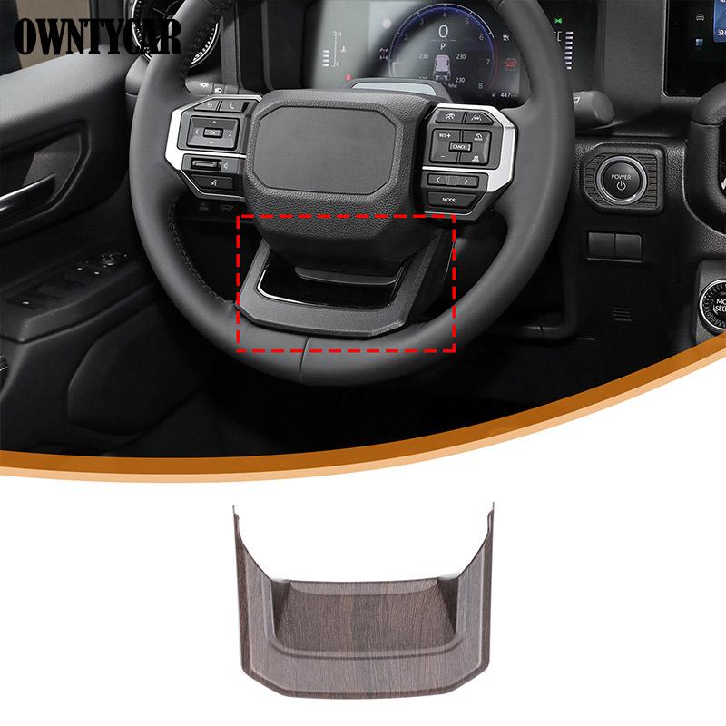 

Для Toyota Land Cruiser Prado 250 LC250 2024 ABS Імітація дуба Накладки на ручки дверей, кермо, дефлектори повітря, аксесуари 8