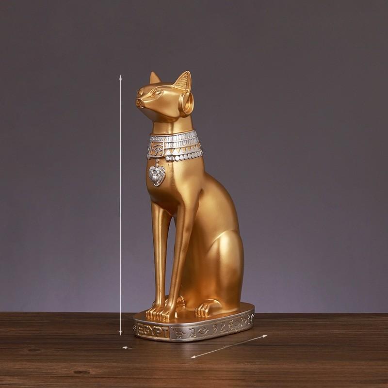 Resin Cat Statue Craft Elegant Desk Ornament For Gift Decoration Collection