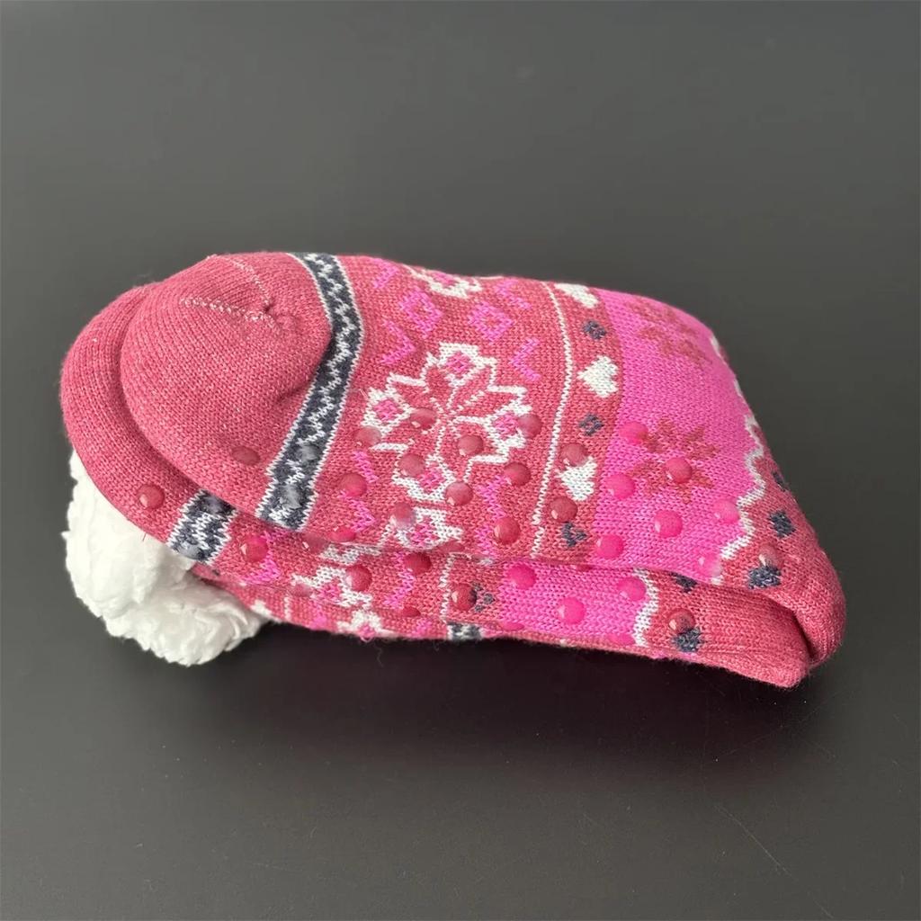 Fuzzy Thermal Socks Women Winter Funny Cat Dog Sloth Cute Kawaii Non Slip Cartoon Sleeping Soft Comfy Female Floor Slippers Sock