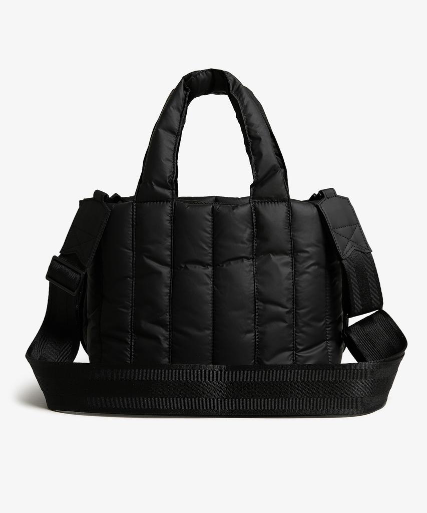 Hunter [Unisex] Intrepid Puffer Mini Tote Bag - Black/Red Box Logo