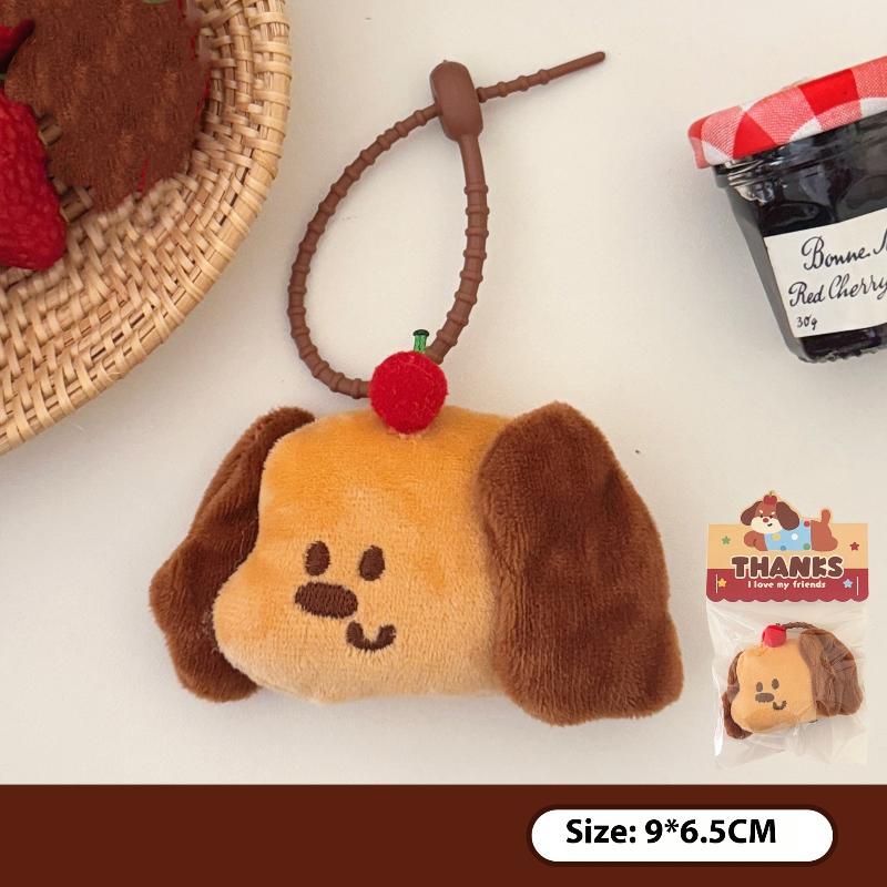 

Cute Cartoon Puppy Doll Pendant Plush Keychain Kawaii Stuffed Doll Toys Charm Backpack Handbag Pendant Accessories Kid Gifts