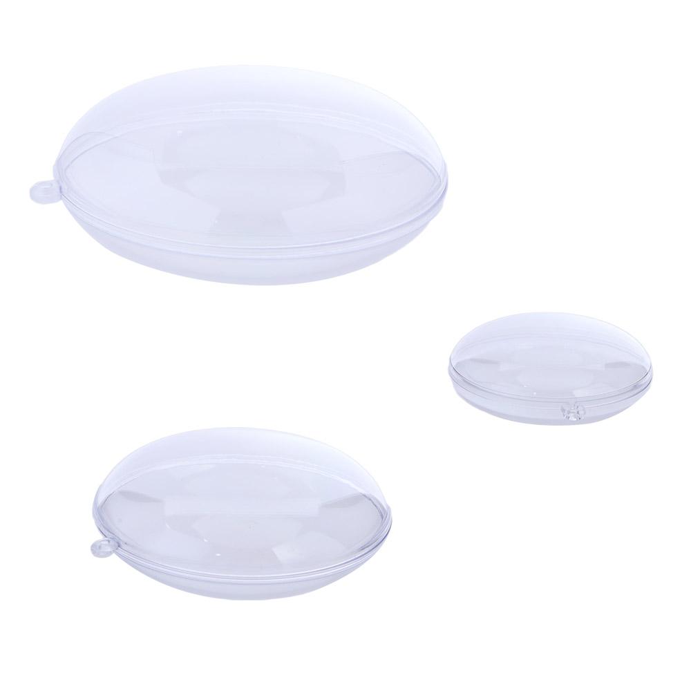 7/9/11 Cm Candy Packing Clear Flat Ball Christmas Ornaments Home Decor Christmas Disc Balls