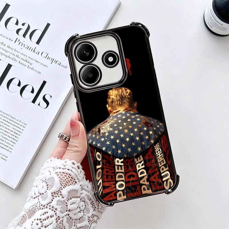 The Boys H-Homelander Soft Phone Case For Xiaomi Redmi Note 14 15 Pro Plus 13 12 11S 11T 5G 10 9S 9 Plating Anti-Fall Fundas