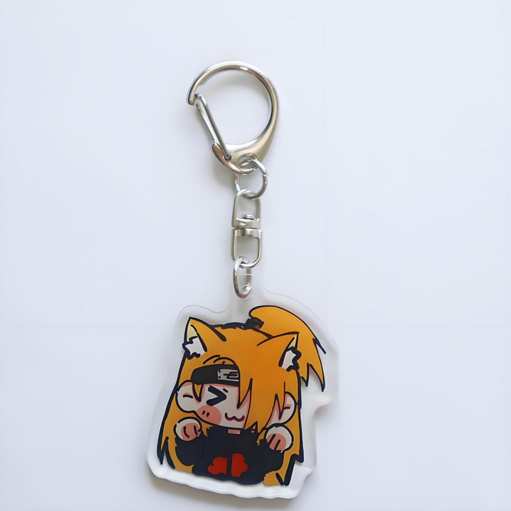 Anime Cartoon Naruto Uchiha Itachi Obito Madara Shisui Hyga Neji Nara Shikamaru Deidara Acrylic Keychain Gifts 5Cm