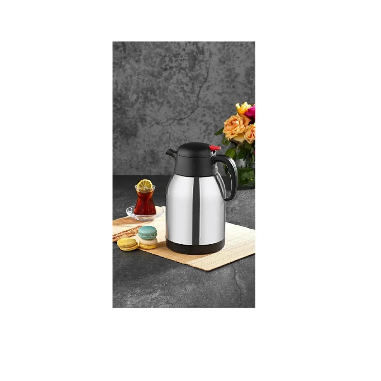 

2 Liter Stainless Steel Tea Thermos - 1200p сірий колір