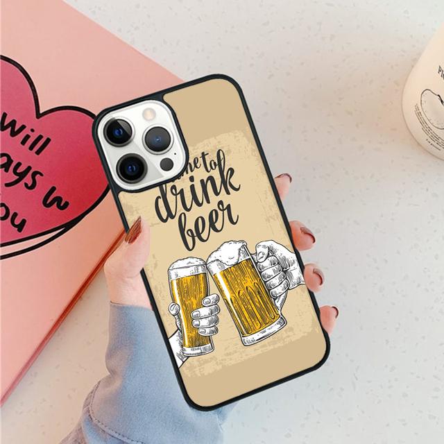 Beer Cup Phone Case For iPhone 17 Air 15 16 16e 11 12 13 14 Pro Max Cover For iPhone 17 Air Max Plus coque Fundas Shell