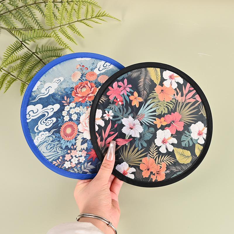 Round Folding Fan Easy to Pack Portable Cooling Solution for Summer Getaways