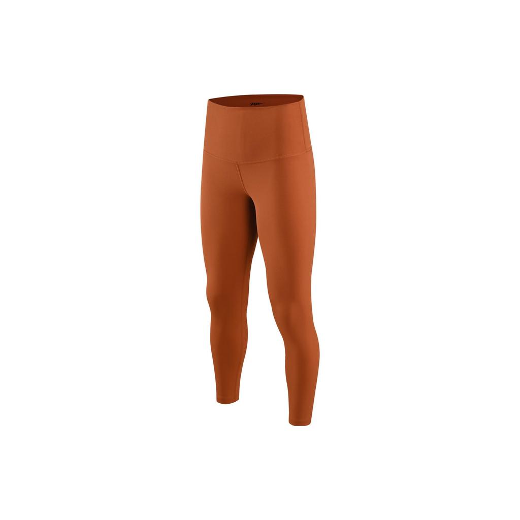Nike Solid Color Logo High-Waist Fitness Leggings Women Bottoms Caramel DM7024-246