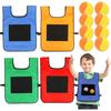 Children Sticky Ball Vest Toy with 5Balls Adhesive Parent-child Interaction Outdoor Sports Physical Exercise Game Props TMZ