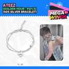 [ATEEZ GOLDEN HOUR : Part.5 Official MD] Rare Limited Edition 925 Silver Plated Bracelet + Official Photocard (1 Pc)