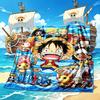 Manta de Franela de Dibujos Animados Anime de Una Pieza 3D Suave Cálida para Dormitorio Sala de Estar Cama Camping Picnic Oficina Regalo para Niños