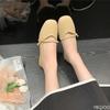 Fashion Square headed women's spring autumn shoes with shallow mouth thick heel  casual versatile simple comfortable daily women's shoes