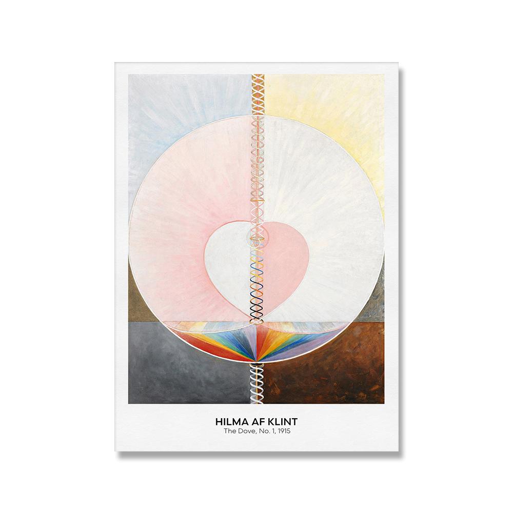 Современный ретро Хильма аф Клинт художественная выставка плакаты храм духовный абстрактный холст живопись спальня стены уникальный декор фотографии 21x30cm No Framed