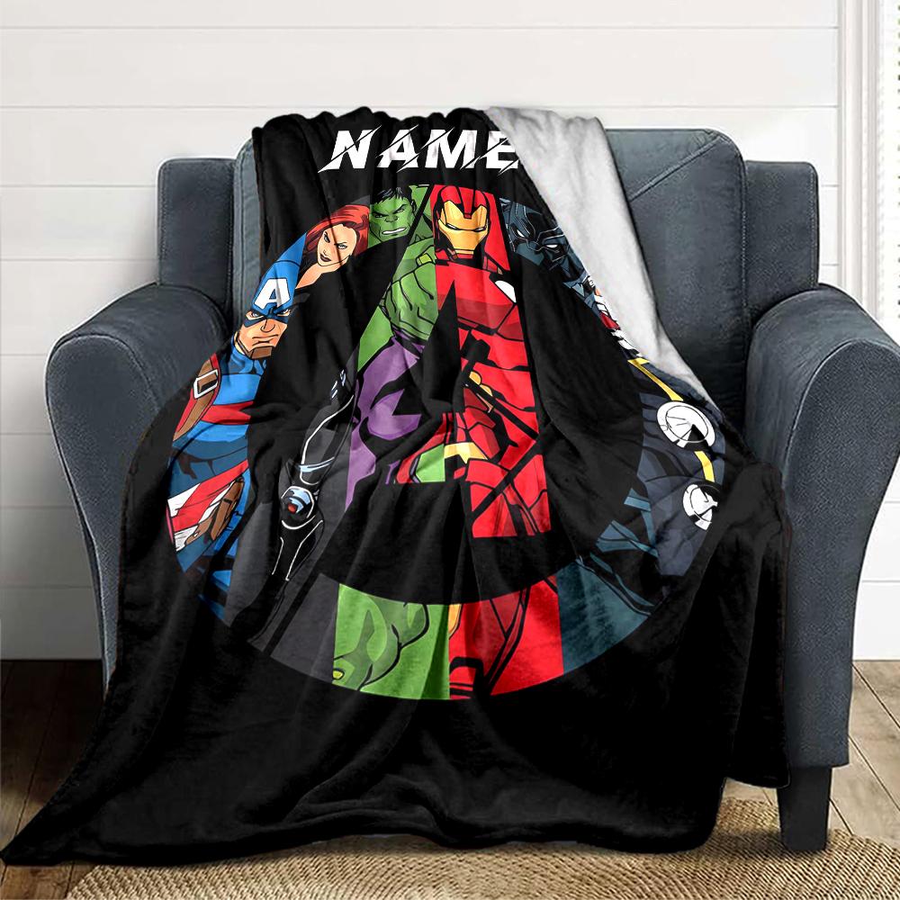 Custom Name Deadpool Wolverine blanket for Couch & Bed, Plush Cozy Fuzzy Blanket Super Soft & Warm Blankets for Fall and Winter. 090823