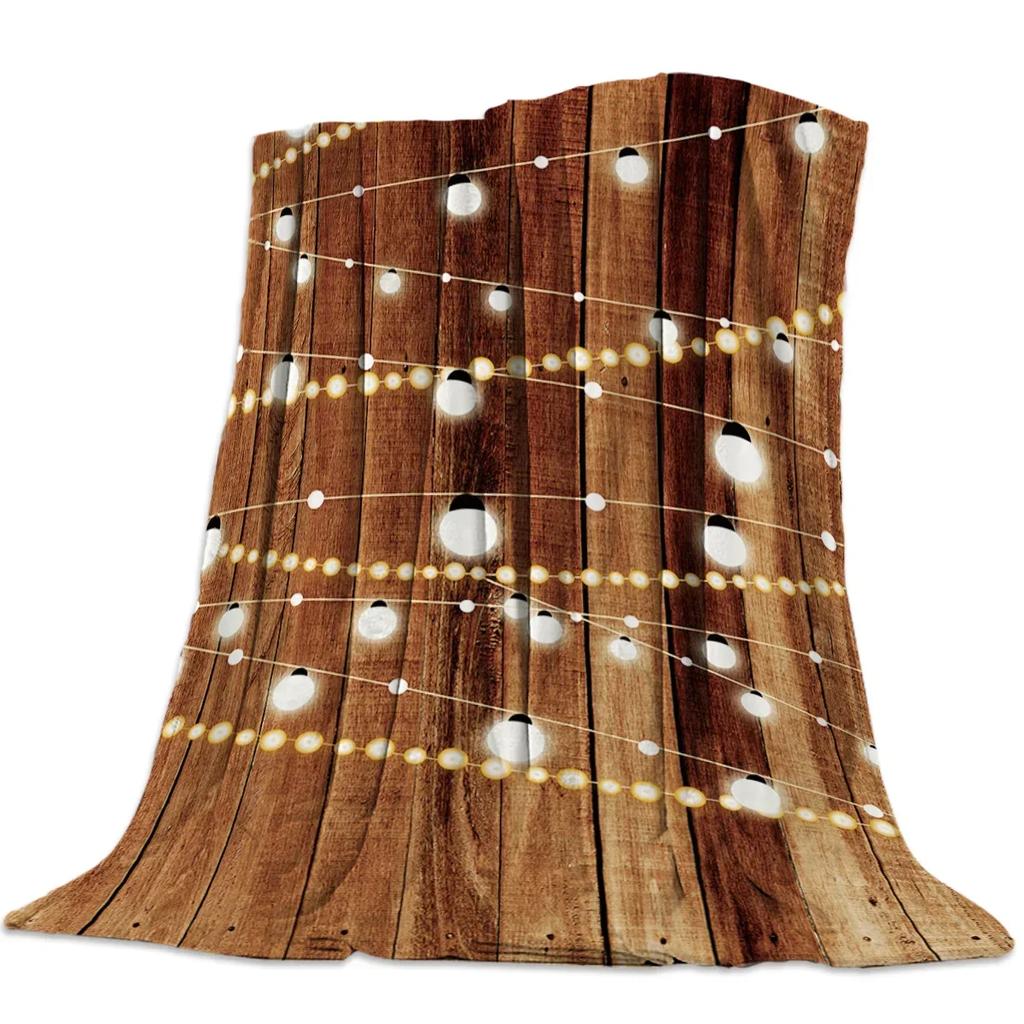 Christmas Winter Animals Checkered Buffalo Blankets Throw Cover Fleece Comfort Warm Room Couch Home Bedspread Blanket