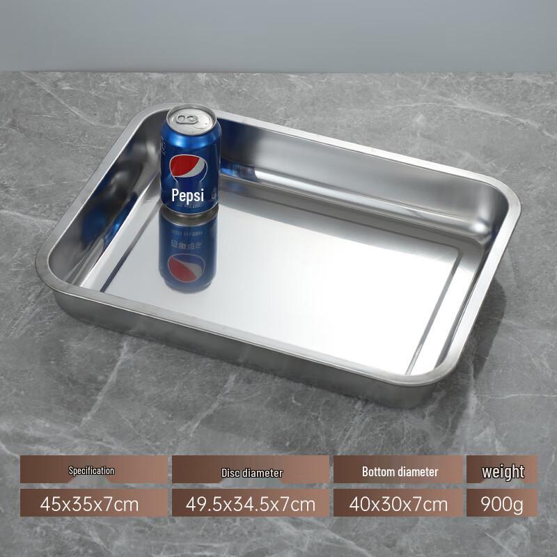 Stainless Steel Rectangular Serving Tray