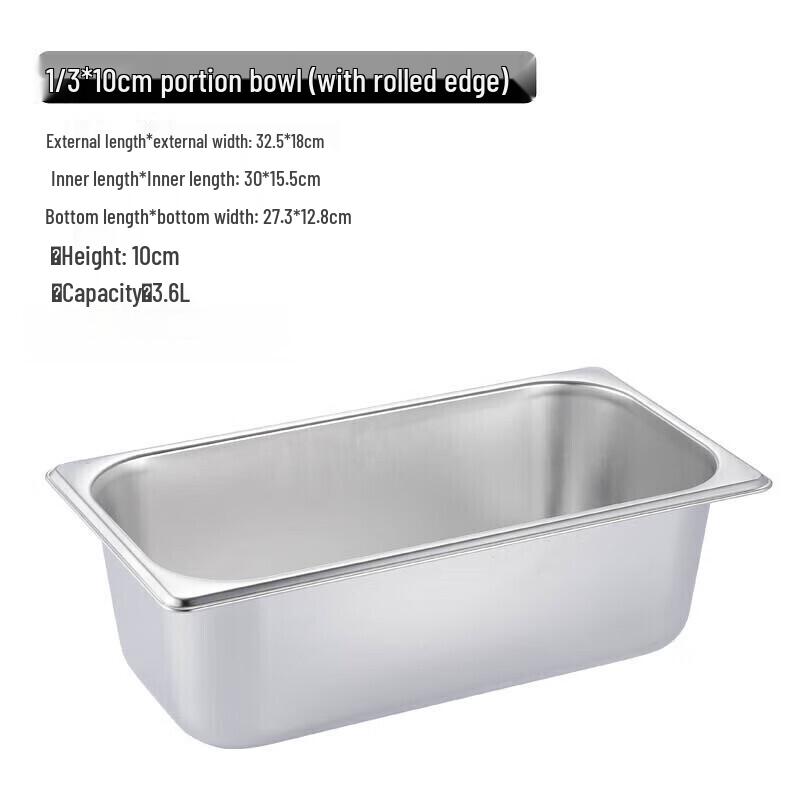 Stainless Steel Rectangular Gastronorm Pan
