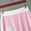 European & American Embroidered Knitwear Set: Embroidered Top + Short Skirt – Fashionable, Casual, Loose Two-Piece Outfit