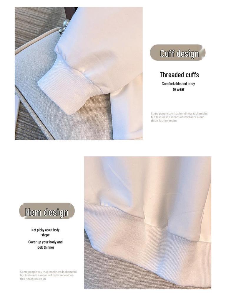 Herbst-Hoodie in Übergröße 200-350 Jin, Brustumfang 150-170 cm, Lockerer Schnitt