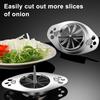 Scallion Cutting Tool 304 Stainless Steel Green Onion Slicer Easy Operation Multi-functional Vegetable Cutter for Celery Peppers Dishwasher Safe