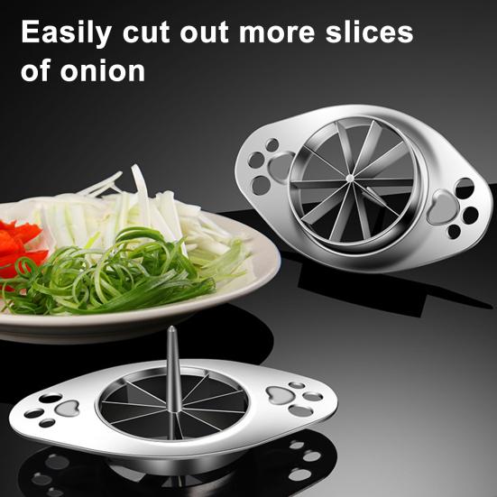 Scallion Cutting Tool 304 Stainless Steel Green Onion Slicer Easy Operation Multi-functional Vegetable Cutter for Celery Peppers Dishwasher Safe