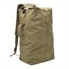 Large Capacity Khaki Canvas Backpack Men's Adjustable Travel Mountaineering Backpack Men's Backpack
