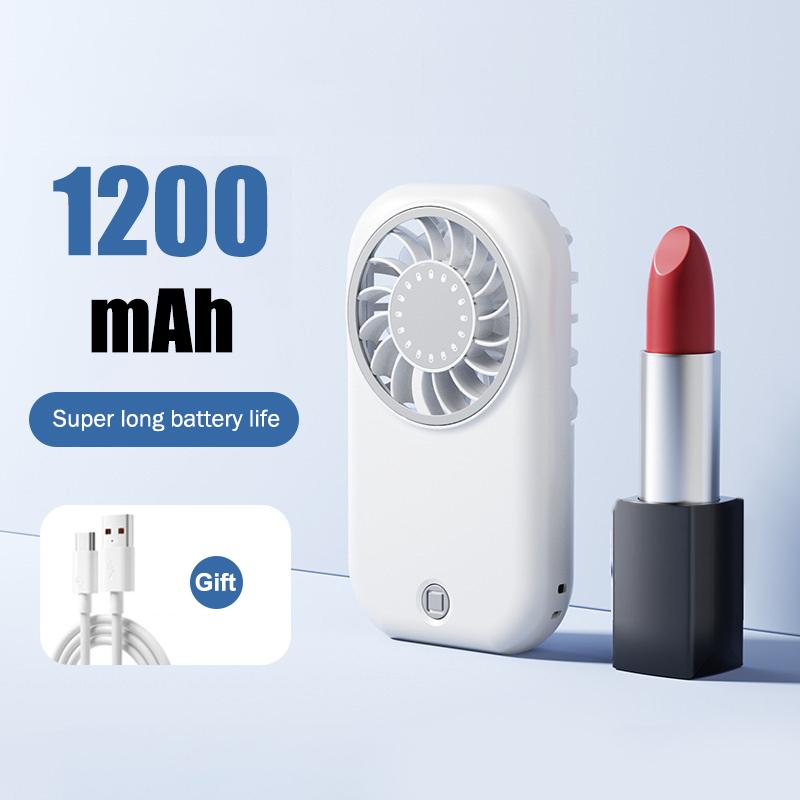 

Mini Handheld Fan, USB Rechargeable, Portable, Ultra-thin, Small, High-speed, Convenient For Outdoor Use
