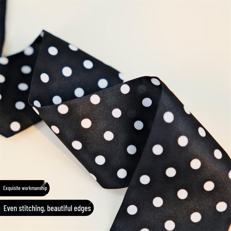 Elegant Gradient Polka Dot Skinny Twill Scarf