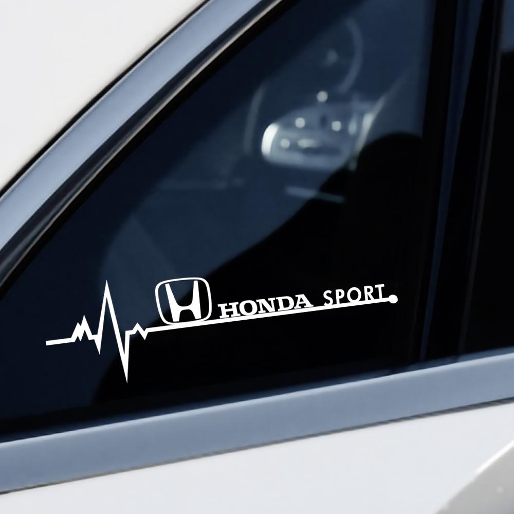 Car Styling Body Side Windows Decal Logo Sticker Decor Accessories For Honda Mugen Power Civic Accord Odyssey Jazz CRV Spirior RF6