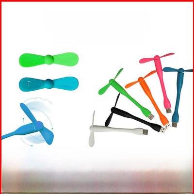 Mini Portable USB Fan with Mobile Power and Silent Operation, Customizable Logo Print Option