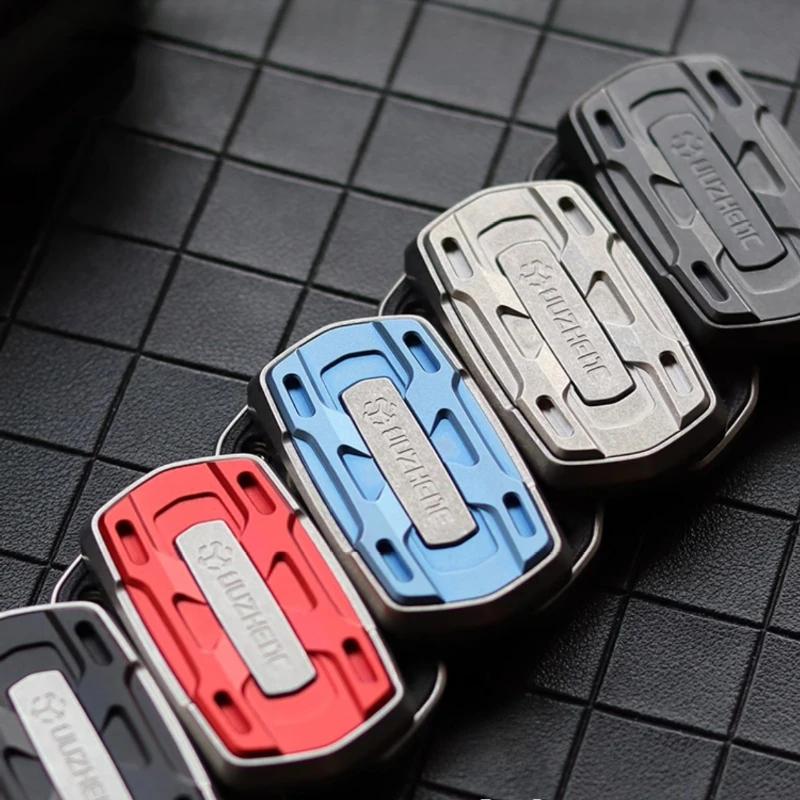 Magnetic Push Slider Pushing Card Plate Mini Fidget Stress Relief Toy Edc Metal Haptic Coin Antistresse Relieve Anti-Stress Lure